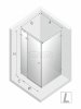 NEW TRENDY Kabina prysznicowa AVEXA GOLD BRUSHED 1D L 100x90x200 szkło czyste 6mm Active Shield 2.0 EXK-1756